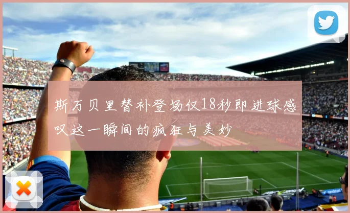 斯万贝里替补登场仅18秒即进球感叹这一瞬间的疯狂与美妙